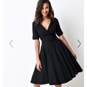 Black Delores Swing dress